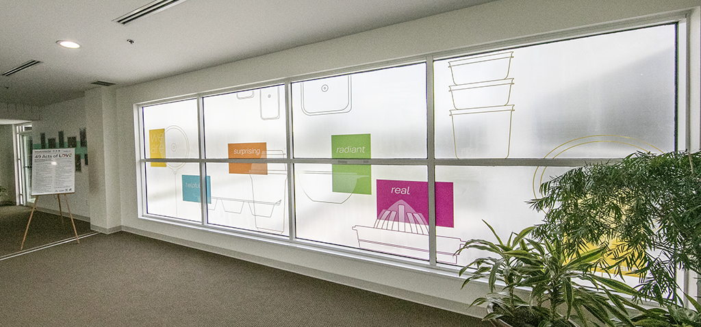 Interior Mural - Window Graphics and Window Clings