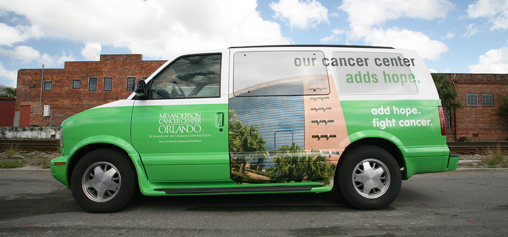 Van Wrap Vehicle Graphic - Cancer Center